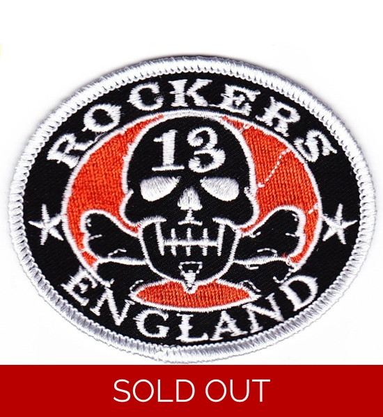 Rockers England "Vince Ray" Embroidered Patch - Free UK P&P Rockers England "Vince Ray" Embroidered Patch - Free UK P&P